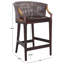 Tabouret de comptoir en bois massif Carneshia-762767902