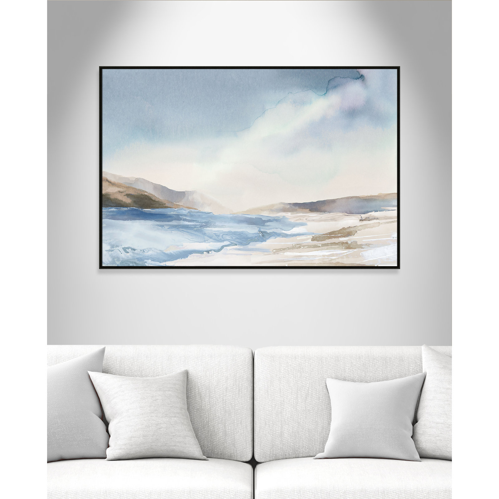 Mystic Shores Print by Mystic Shores, Espresso, 41.5" H x 61.5" W