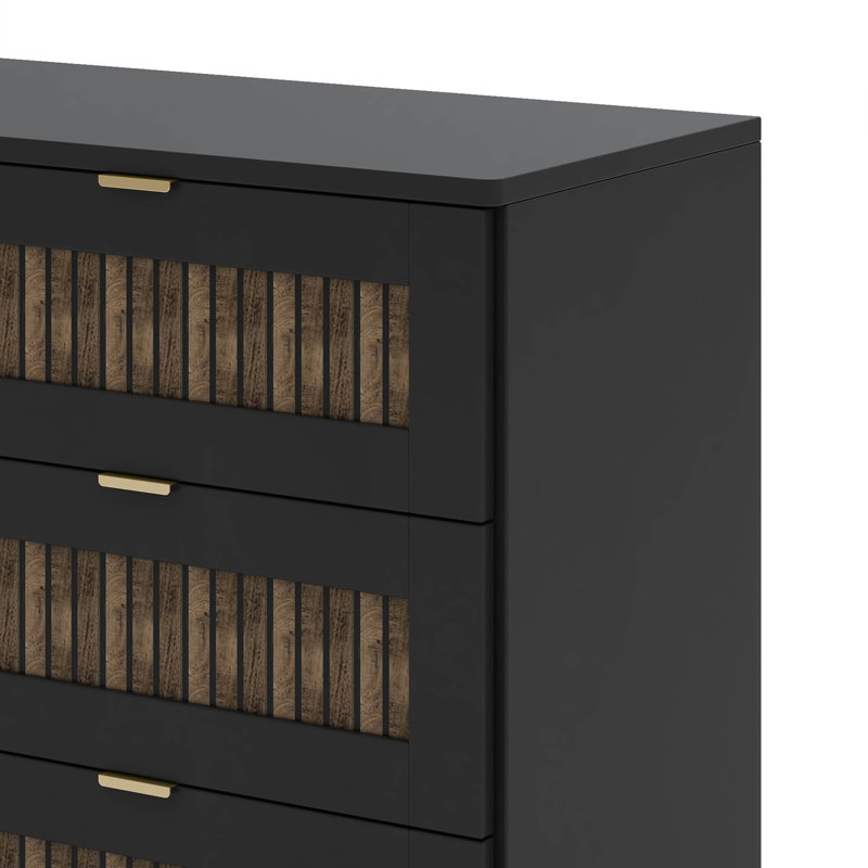 Armoire de rangement Farmhouse, Noir