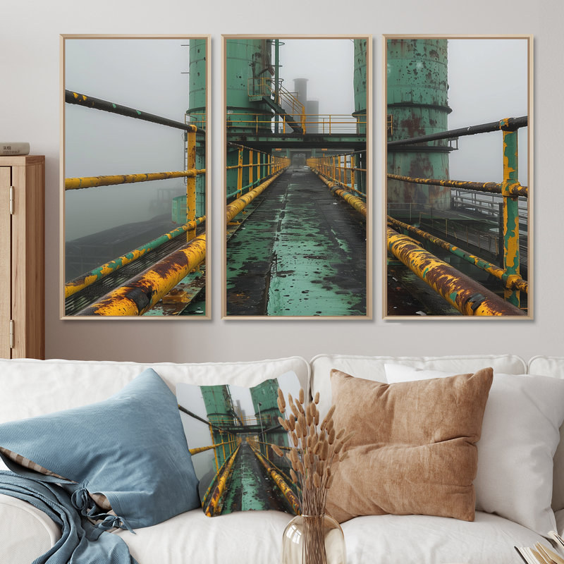 «Monocrhome», ensemble de reproductions d'art mural, H 28 po x l 36 po x P 1 po, Toile naturelle avec cadre flottant
