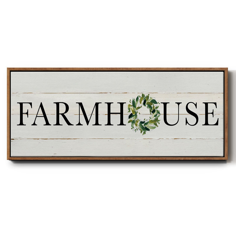 Farmhouse- Framed Canvas, 20" H x 50" W
