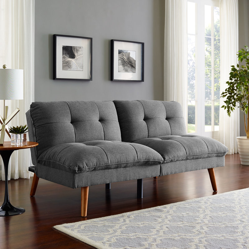 Canapé convertible Carleigh, Gris