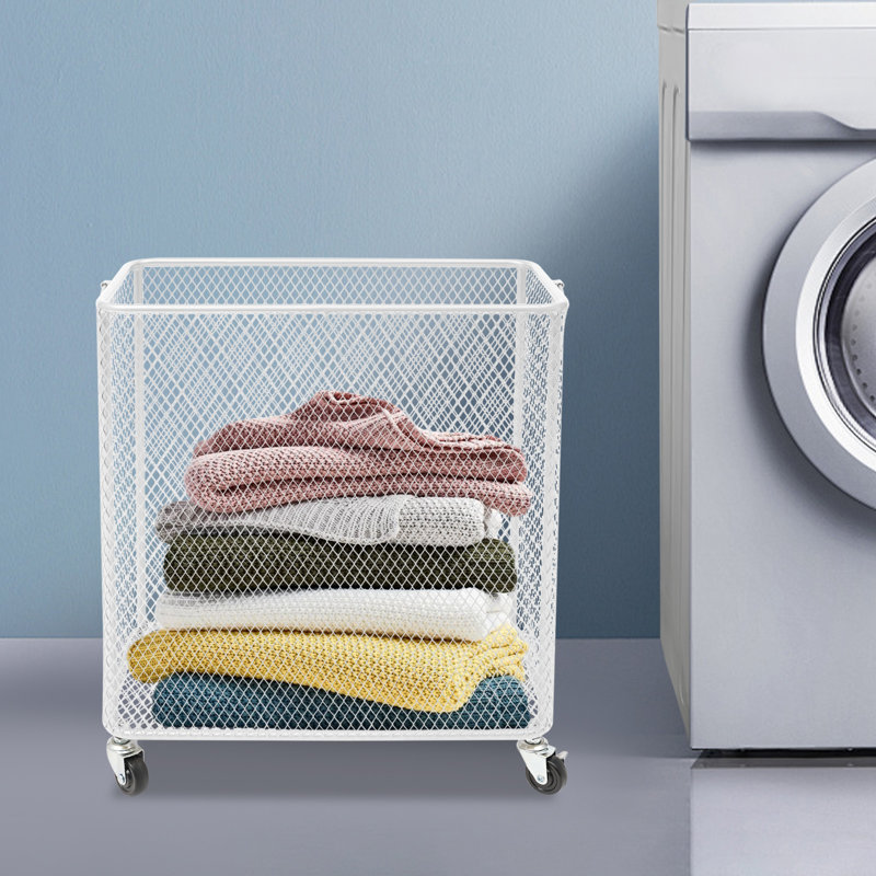Panier à linge Mesh, Blanc