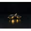 Metal Abstract Posh & Luxe Decorative Bowl in Gold/Gray