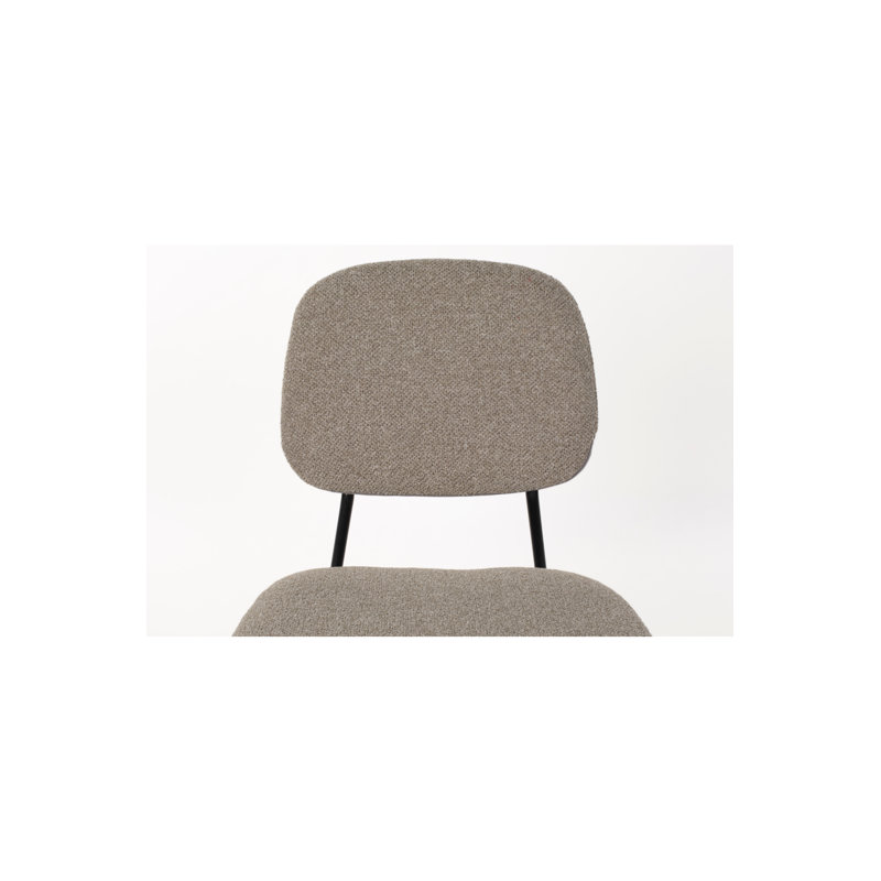 Roos Upholstered Dining Chair, Warm Beige
