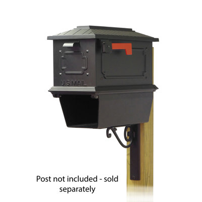 Kingston Aluminum Post Mounted Mailbox
