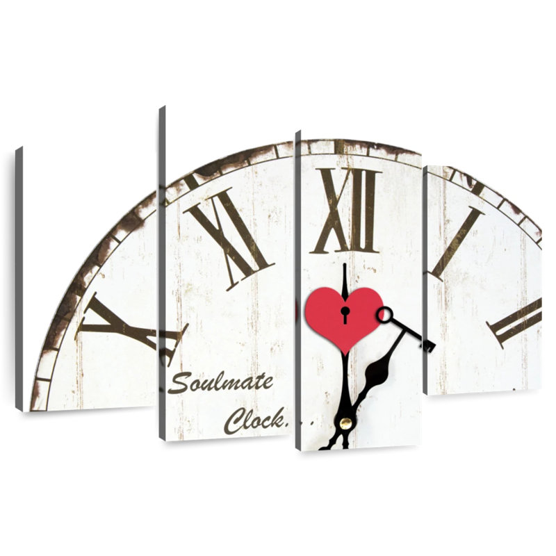 Kerner Key Heart Clock, 22" H x 36" W