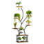 8-Tier Lighted Indoor Plant Stand With Grow Lights, Tree-Shaped Metal Display Rack For Living Room And Balcony Decor