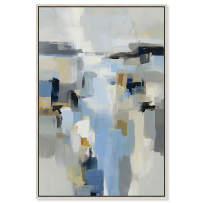 "Monochromatique Ocean Profondeurs", reproduction d'art sur toile par Art Remedy