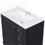 Meuble-lavabo 30 po avec lavabo, une porte avec tablette et trois tiroirs, porte à fermeture douce, noir-1311338092