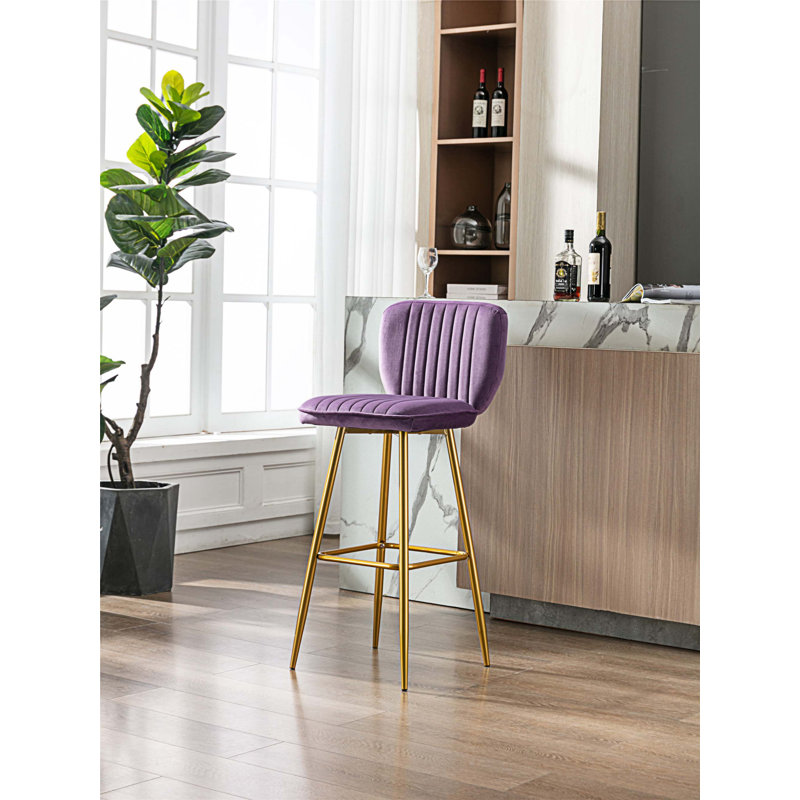 Tabouret de bar 27,56 po Aquilae, 1, Mauve