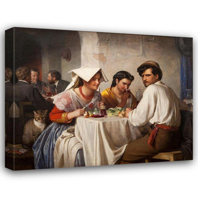 Art sur toile tendue avec Lark Manor ™ Bloch, Carl: In a Roman Osteria