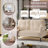 Corduroy fabric, comfortable monochrome double sofa, suitable for living rooms and bedrooms-271025349
