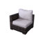 Ensemble de conversation en osier pour 3 personnes avec coussins Cariah-1857488771