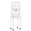 Ensemble de démarrage de cage à oiseaux 60 po en métal avec support roulant amovible, panier de rangement et accessoires, blanc