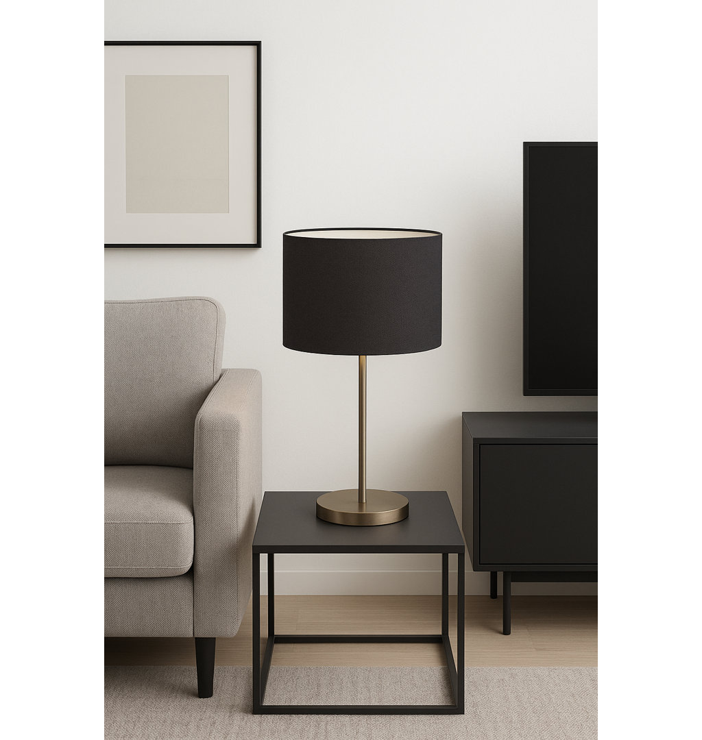 Linen Drum Lamp Shade