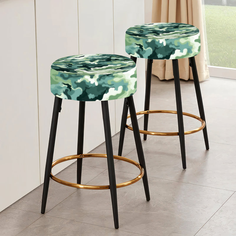 Ensemble de 2 tabourets de bar vert nomade Camo Elegance - Camouflage