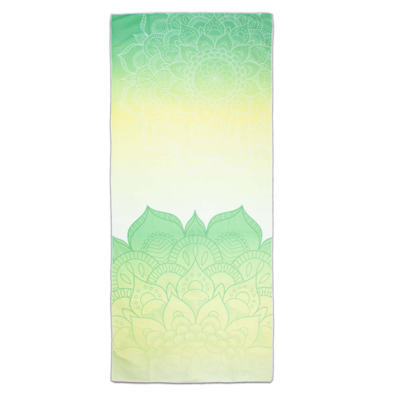 Serviette de plage en microfibre Caroli, Vert