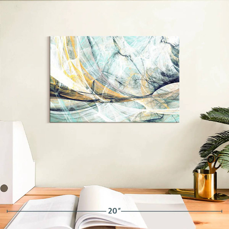 Avery Wispy Dynamic Abstract, 8" H x 12" W