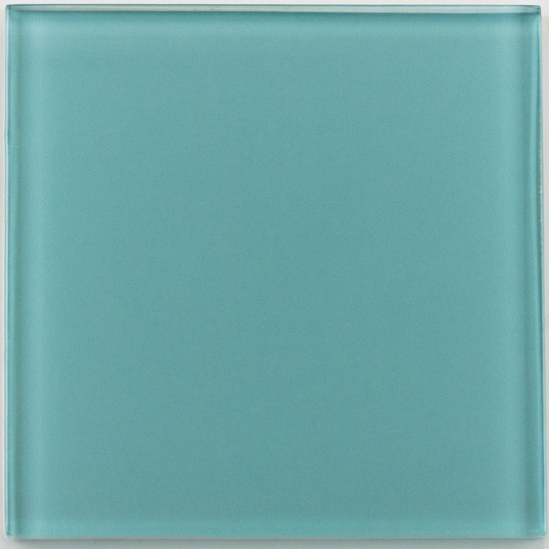 Torch Song 4'' W x 4'' L Glass Singular Tile, Aqua
