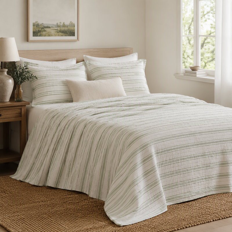 Linen Blend Duvet Cover Set, Housse de couette très grand californien et 2 tai