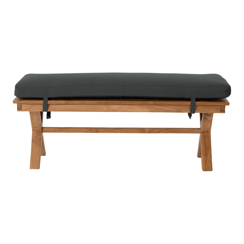 Burra Outdoor Teak Bench, Coal