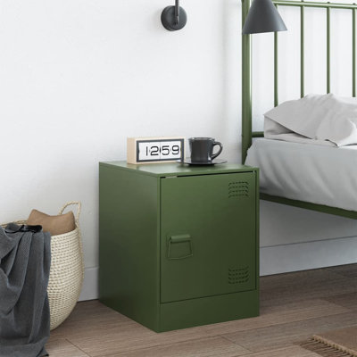 66 34.5cm W Steel Bedside Table