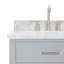Meuble-lavabo simple 42 po avec plateau en marbre blanc de Carrare Abbate-85364100-137992804-137992807