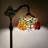 Tonsey Tiffany Floor Lamp Stained Glass Rose Flowers LED Bulb Included Gooseneck Adjustable 63"H