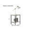 Ensemble de table 3 pièces de style rustique à finition blanche 1 table basse 2 tables de bout 2 pièces de style minimaliste-858692046