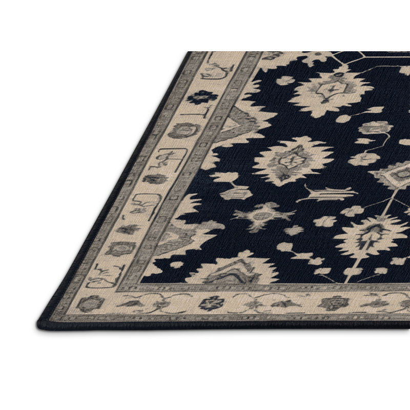 Tapis gris lavable à la machine, Rectangle 8 pi x 12 pi