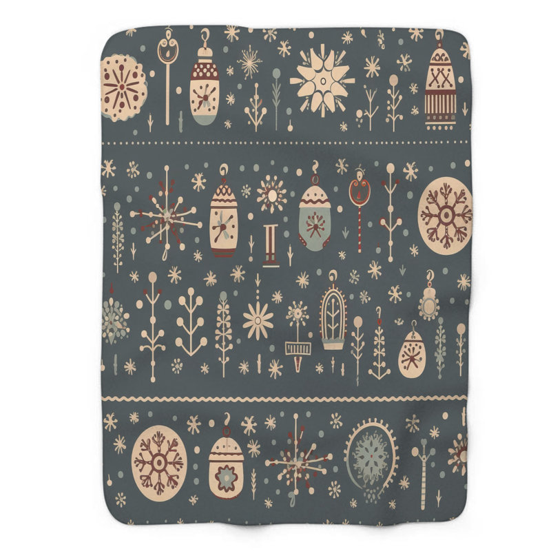 Petite couverture en sherpa 1 pièce, L 50 po x L 60 po