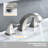 Widespread 2-handle Bathroom Faucet with Drain Assembly-91905093
