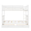 Lit superposé blanc Twintwin avec rangement et échelles