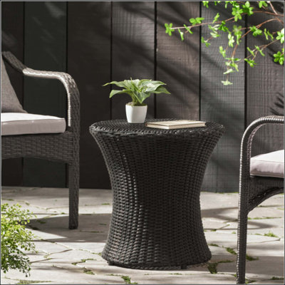 Table en sablier en sablier sans plateau en verre