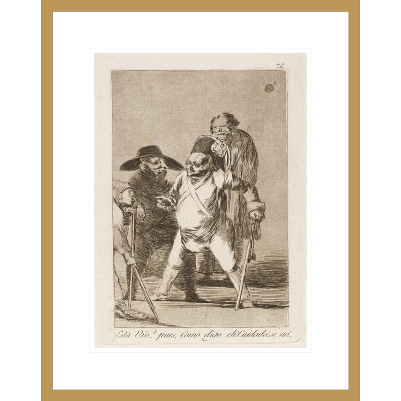 «Está Umd. … Pues Como digo… euh! Cuidado! si non! (Vous comprenez?… Et bien je dis… eh! Attention! Autrement…) par Francisco de Goya - Impression sur toile