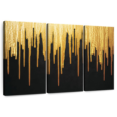 Avery Gold Paint Drip