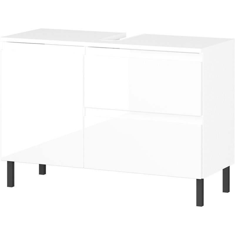 Musson Freestanding Bathroom Storage Cabinet, White