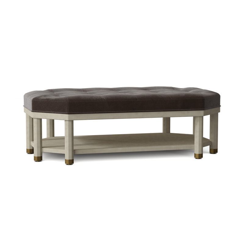 Libby Langdon Novelty Ottoman, Alabaster (3157 73), Espresso