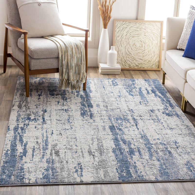 Hobert Abstract Indoor Rug, Rectangle 9'2" x 12'4"