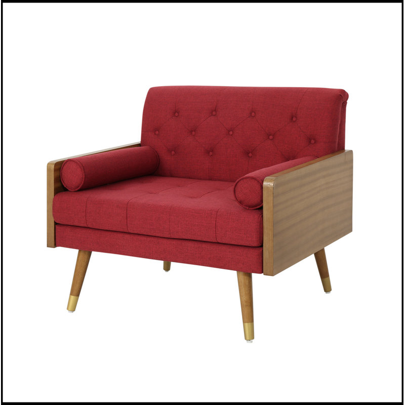 Fauteuil club capitonné confortable avec une utilisation polyvalente et un design élégant