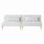 Tissu convertible futon avec pieds en métal-1245795774