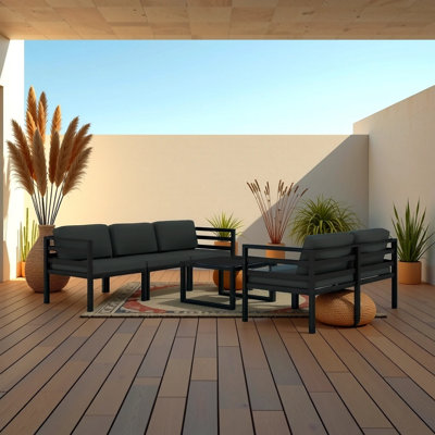 Cyane 5 Piece Lounge Sectional Seating Group