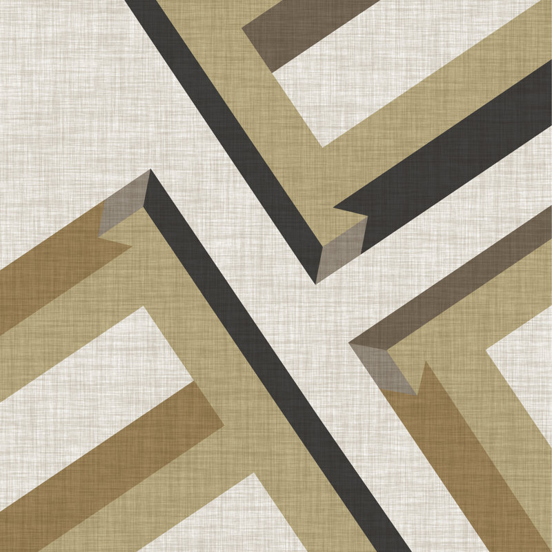 Geometric Perspective VIII by June Erica Vess - Wrapped Canvas Painting, 122cm H x 122cm W x 3.8cm D