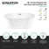 Kingston Brass Aqua Eden 66-Inch Acrylic Oval Double Ended Pedestal Tub With Drain