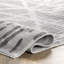 Gris clair géométrique/Tapis décoratif blanc-565473499