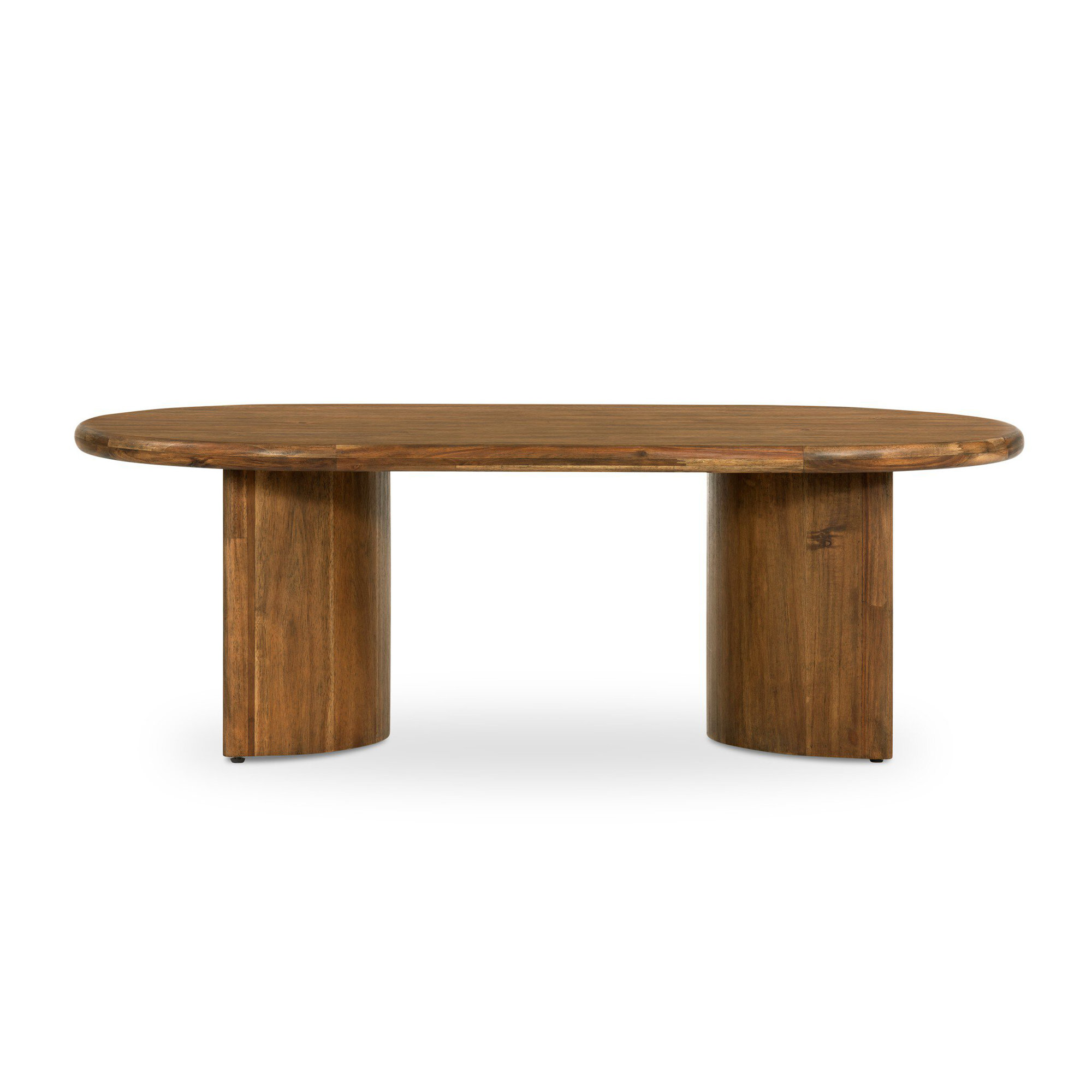 Haiden Single Coffee Table, 17" H x 27" L x 51" W, Seasoned Brown Acacia