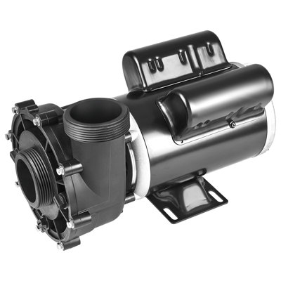 2 Speed SPA Pump, 48-Frame, AC 110-120V Hot Tub SPA Pump, 1.5HP/150GPM/42.65ft High Speed or 0.46HP/70GPM/9.18ft Low Speed, 2" Port 90° Rotational Interface for Hot Tub, Tested to UL Standards