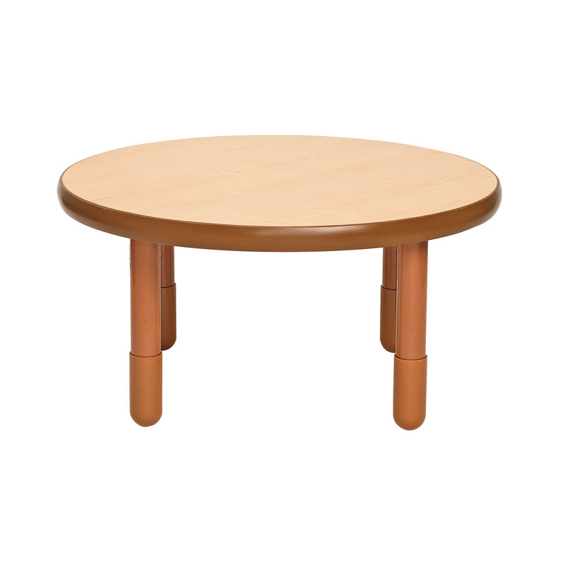 Table ronde BASELINE, Rouge pomme d'amour, H 18 po x L 36 po x l 36 po