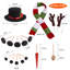 Ensemble de 4 accessoires de décoration bonhomme de neige-1574764906